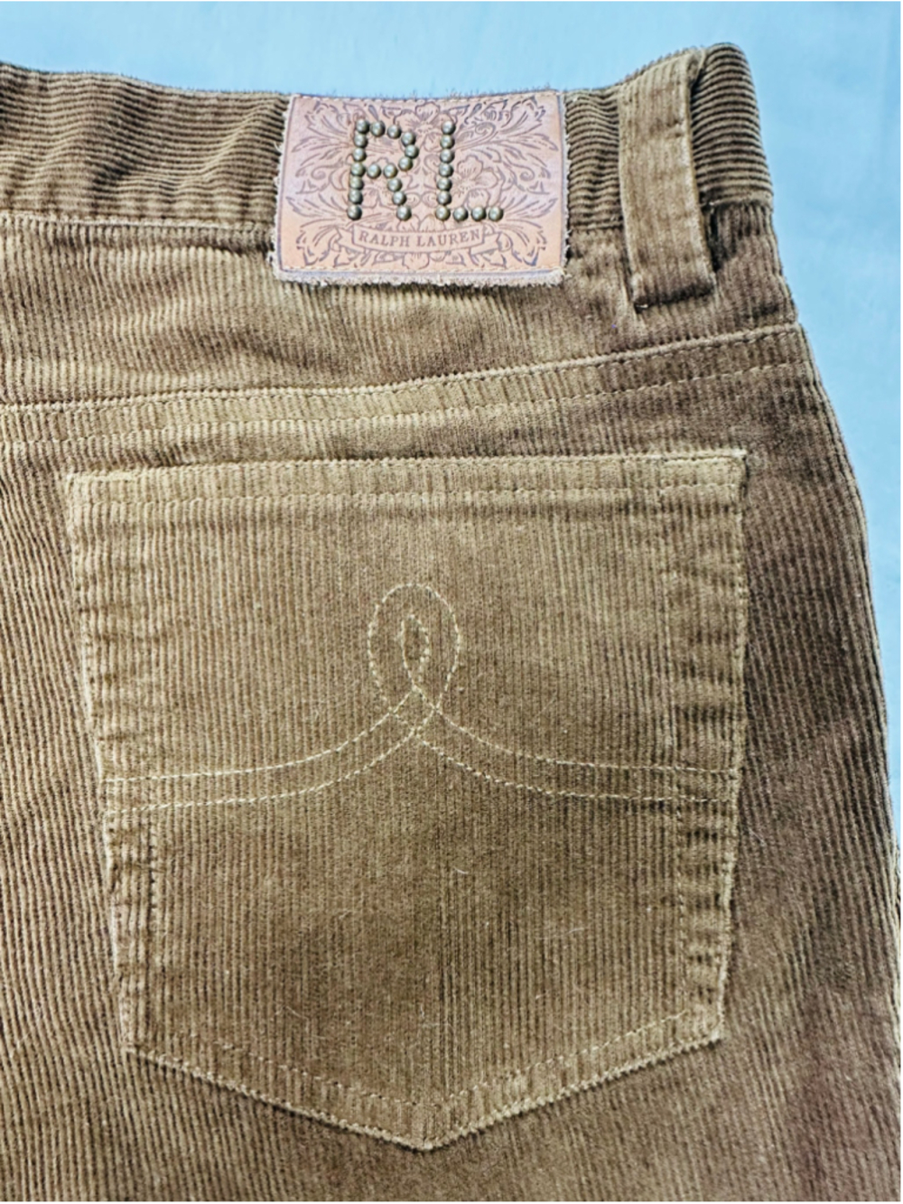 VTG Ralph Lauren Women’s Size 8 Chocolate Brown Corduroy Bootcut Pants Hong Kong - Picture 8 of 12